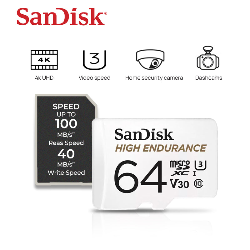 SanDisk High Endurance 64GB Micro SD Card