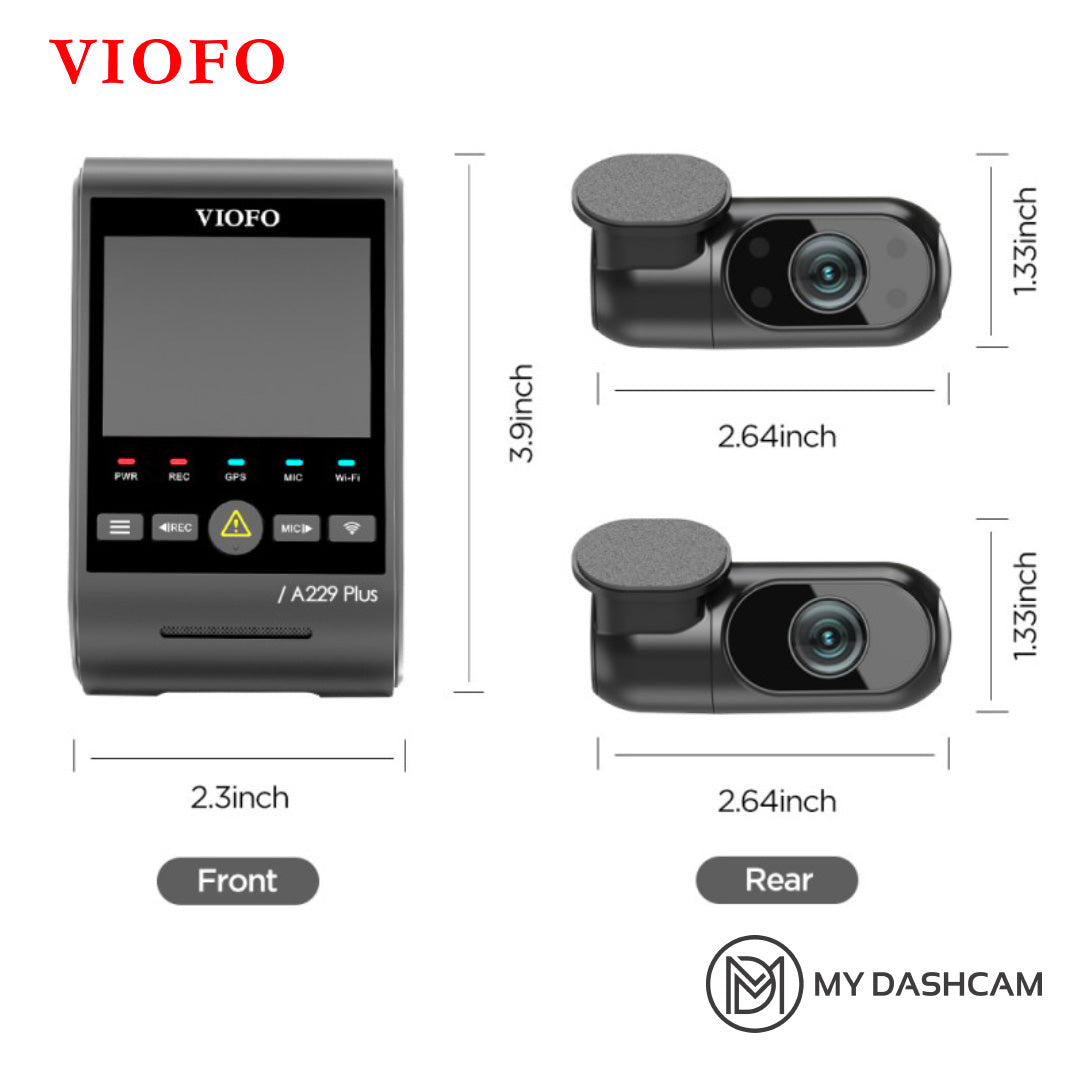 viofo a229 plus 3 channel dash cam 6