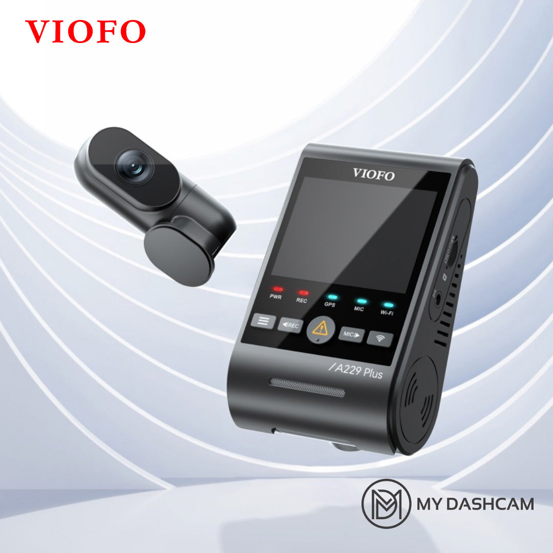 VIOFO A229 Plus 2CH Front and Rear 2K+2K HDR 5GHz Wi-Fi with Sony Starvis 2 Sensor Smart Voice Control