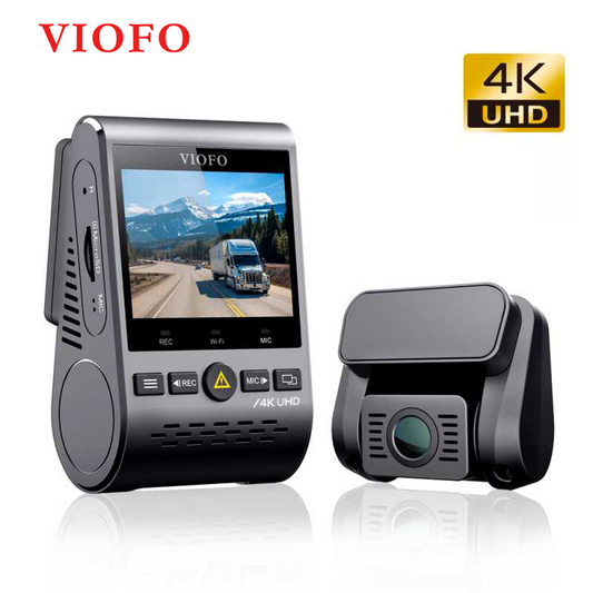 VIOFO A129 Pro Duo ULTRA 4K Front + Full HD 1080P Rear Camera Built-in Wi-Fi and GPS Dual Channel Dash Cam