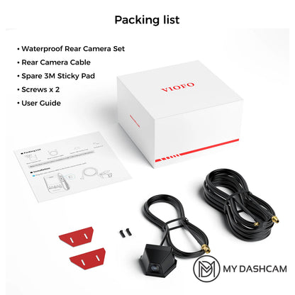 VIOFO RWC400 2K HDR 30FPS IP67 Waterproof Rear Camera Set for A329S/A329T Series