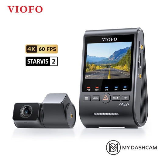 VIOFO A329S 2CH 4K 60FPS Front and 2K Rear Dashcam