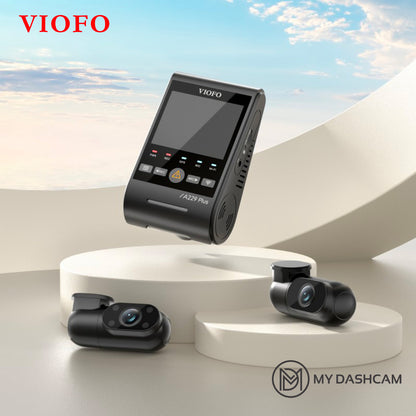 VIOFO A229 Plus 3CH 2K+2K+1080P HDR 5GHz Wi-Fi GPS Voice Control dash cam with Dual SONY Starvis 2 sensor