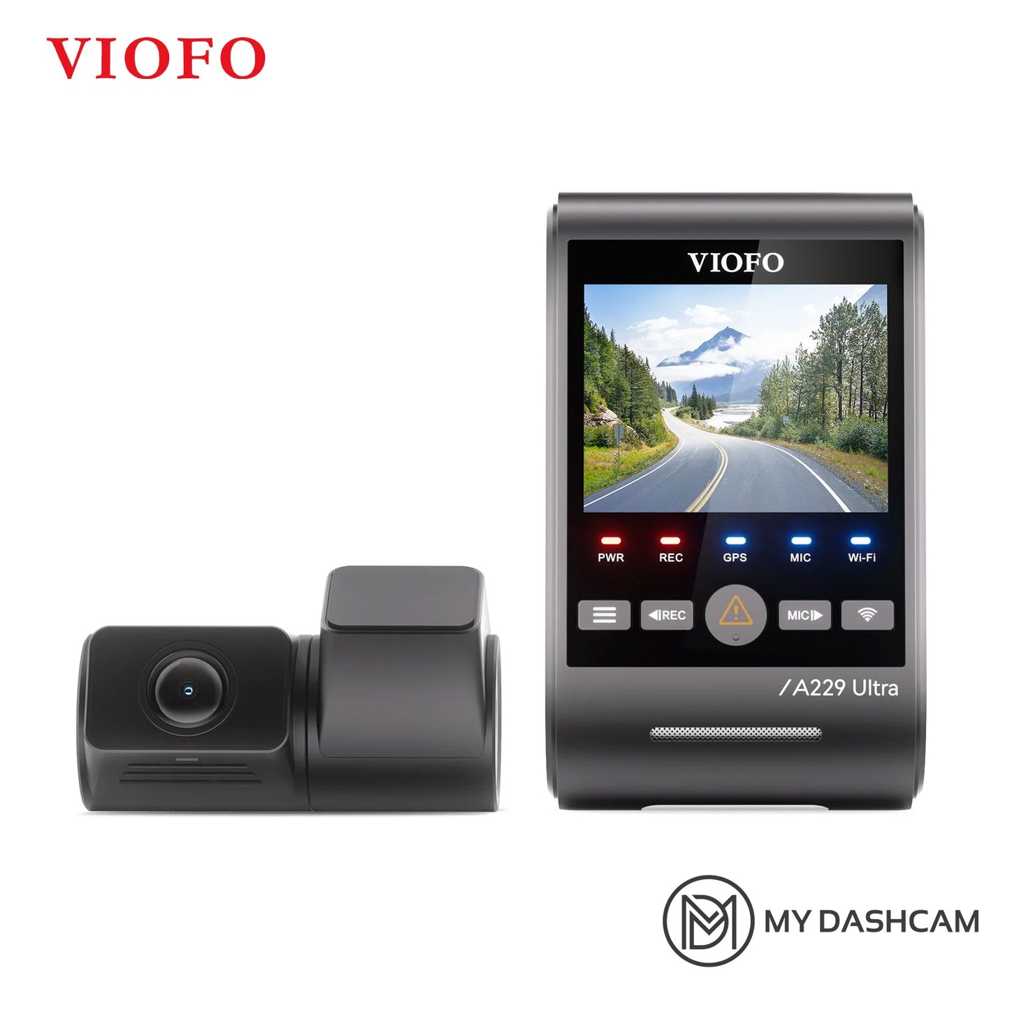 VIOFO A229 Ultra 2CH 4K Front+4K Rear Dashcam with Dual Sony STARVIS 2 Sensors, 2-Channel 4K HDR, Ultra Fast 5GHz Wi-Fi & Precise GPS, Smart Voice Control