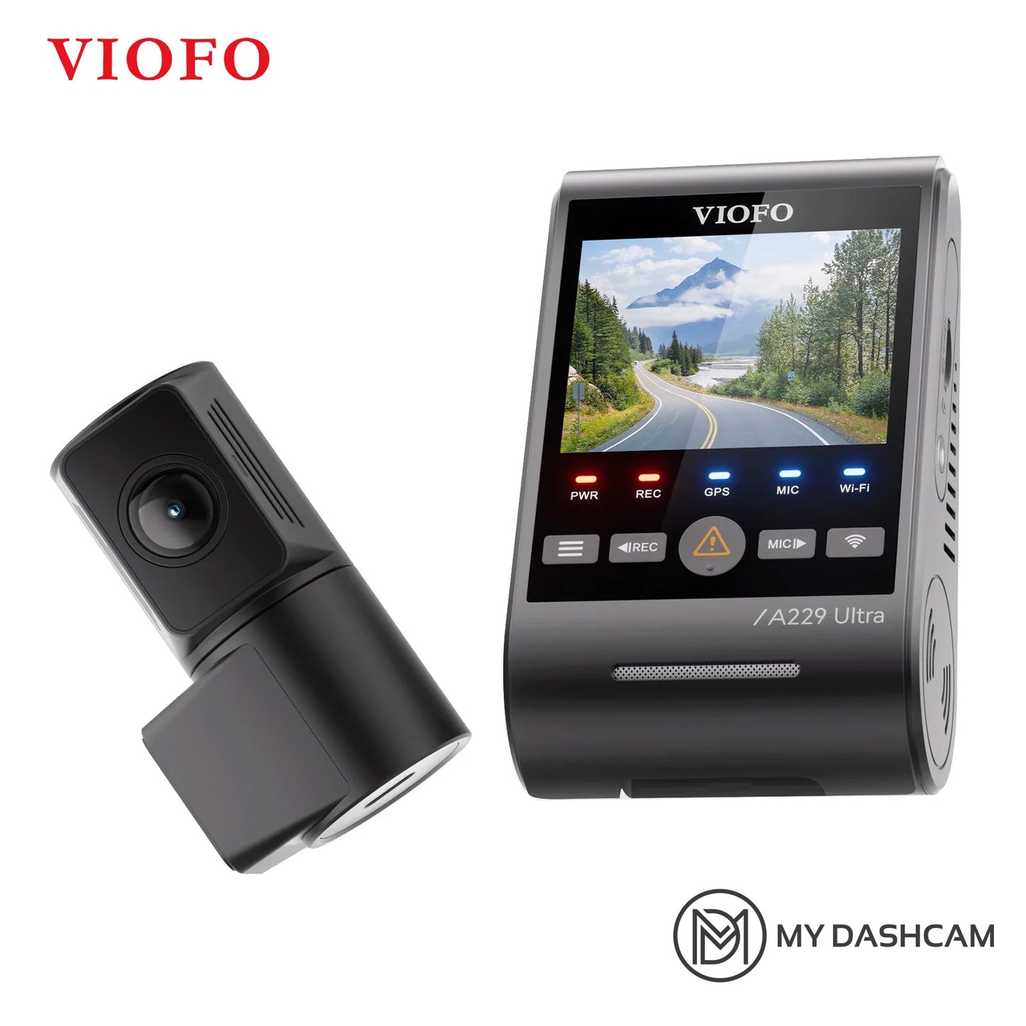 VIOFO A229 Ultra 2CH 4K Front+4K Rear Dashcam with Dual Sony STARVIS 2 Sensors, 2-Channel 4K HDR, Ultra Fast 5GHz Wi-Fi & Precise GPS, Smart Voice Control